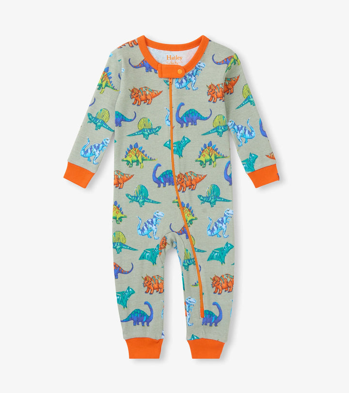 HATLEY -  KIDS DINO PARTY COTTON COVERALL
