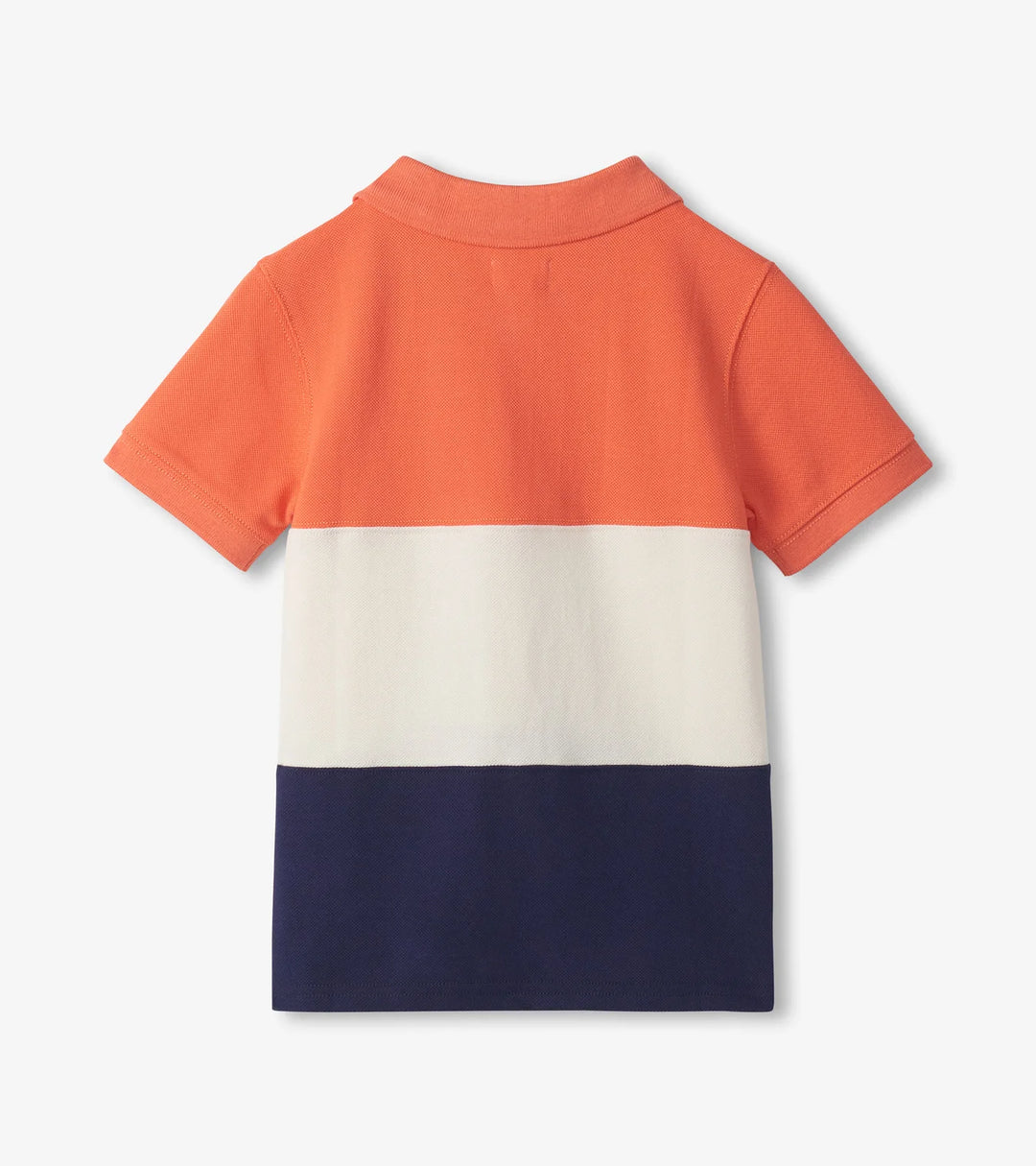 HATLEY -  KIDS FLAMINGO COLOUR BLOCK POLO TEE