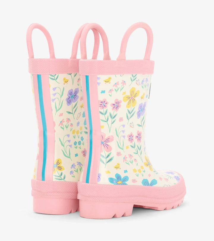 HATLEY -  KIDS LITTLE GARDEN CHICKS RAIN BOOTS WITH HANDLES
