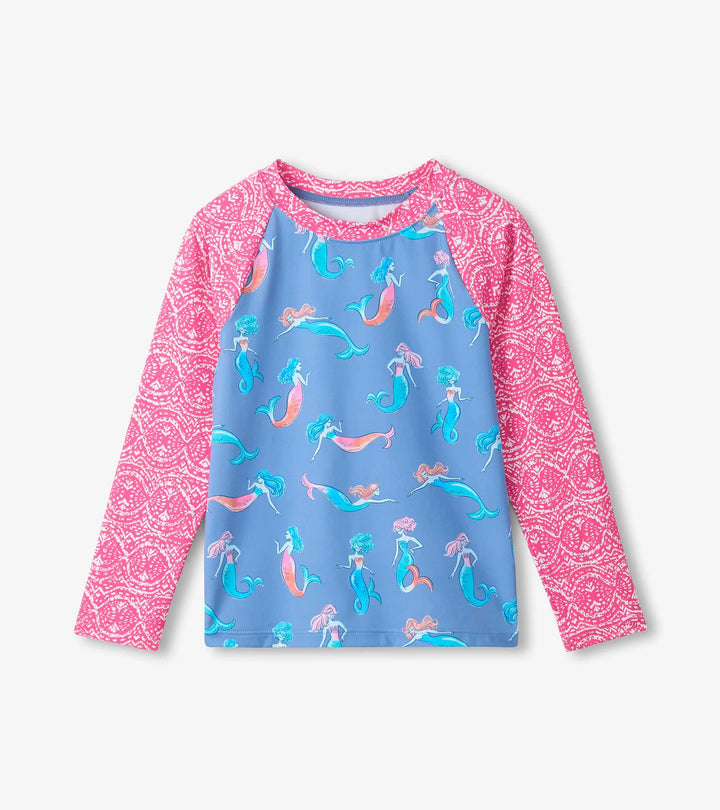 HATLEY -  KIDS SALTY MERMAIDS LONG SLEEVE RASHGUARD