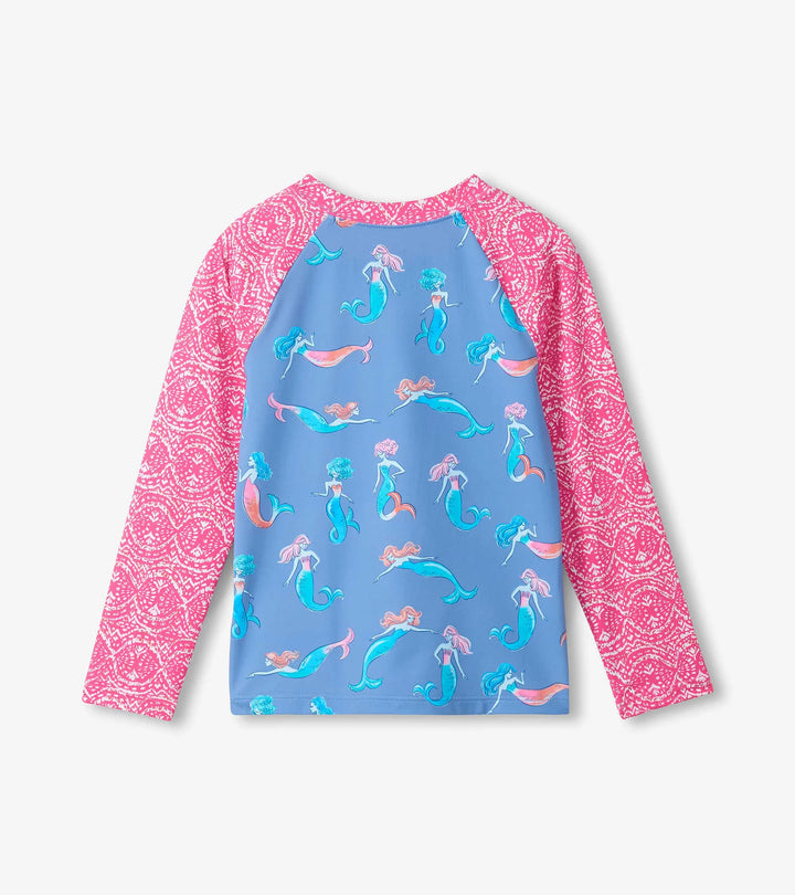 HATLEY -  KIDS SALTY MERMAIDS LONG SLEEVE RASHGUARD