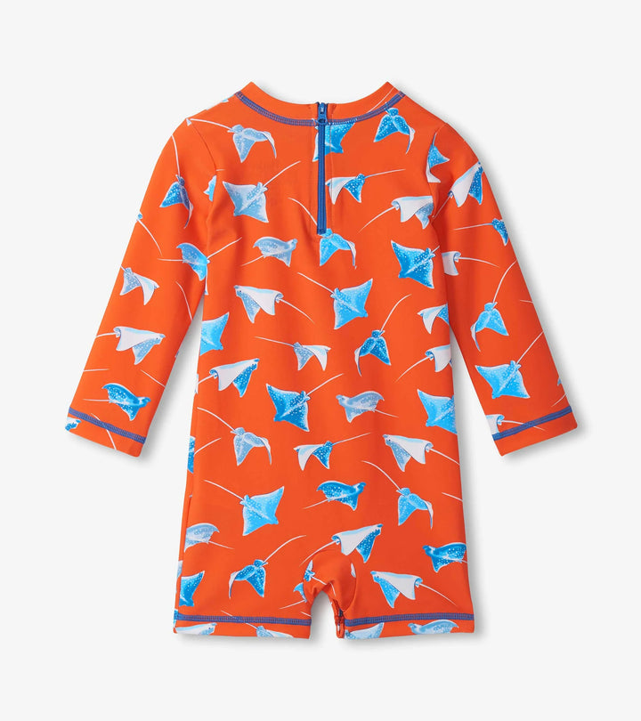 HATLEY -  KIDS STING RAYS ONE PIECE RASHGUARD