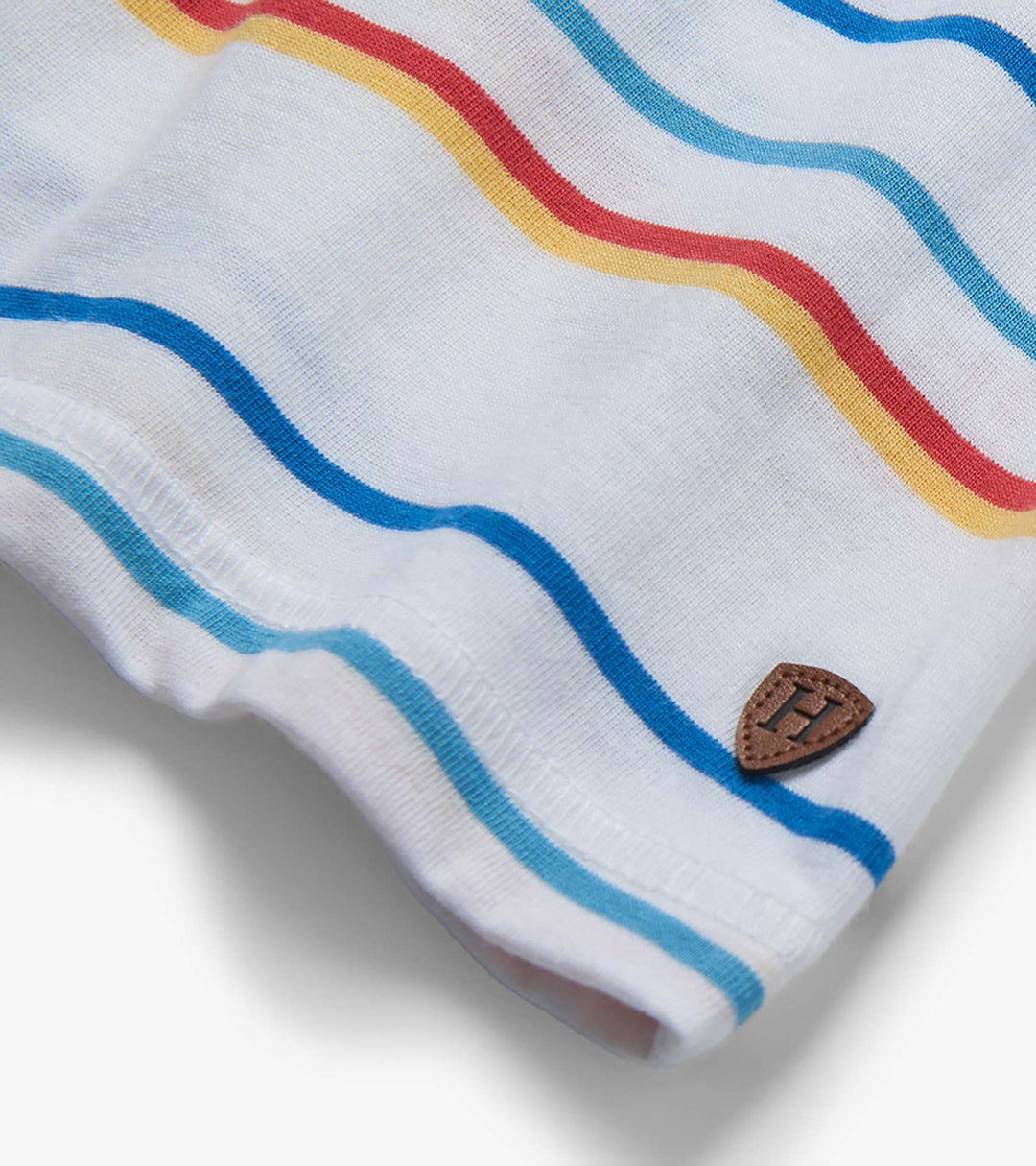 HATLEY -  KIDS SEASCAPE STRIPES PEACHED JERSEY POLO TEE