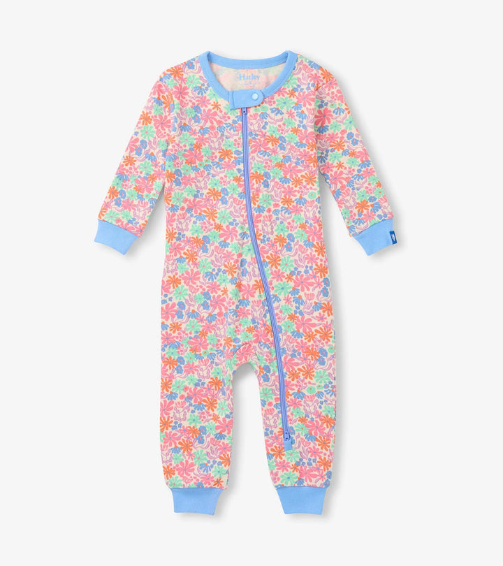 HATLEY -  KIDS WHIMSICAL FLOWERS COTTON COVERALL