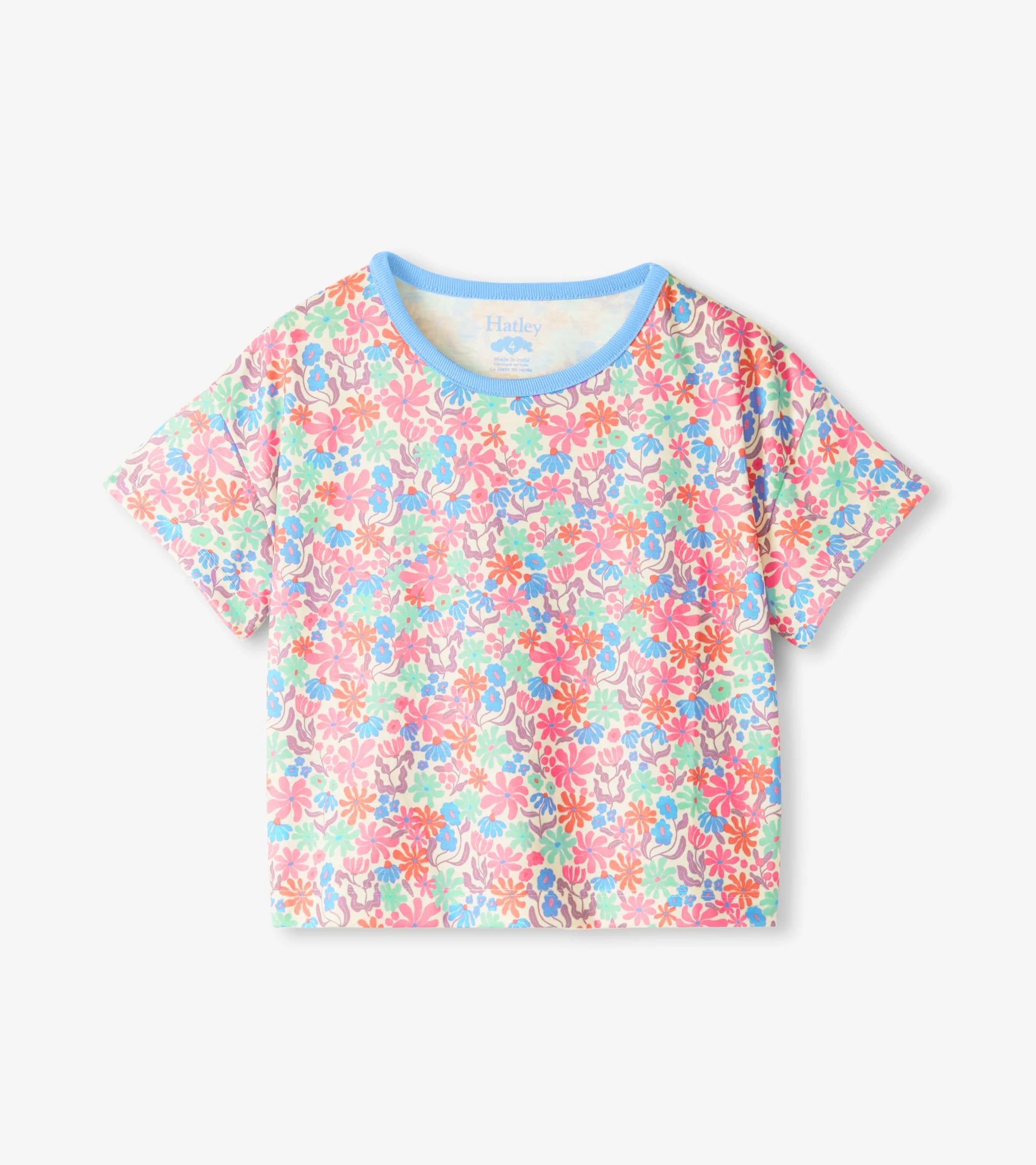 HATLEY -  KIDS WHIMSICAL FLOWERS SHORT SLEEP SET