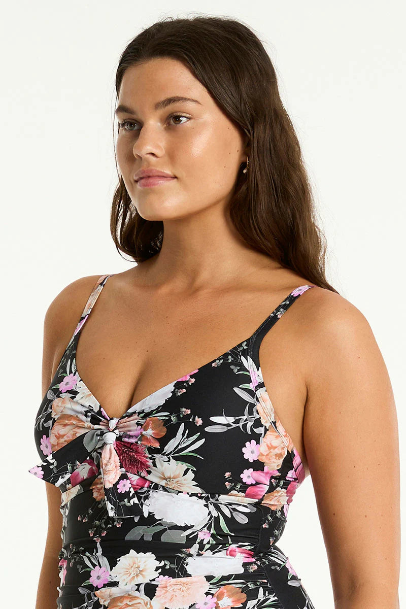 SEA LEVEL- WOMEN'S 1PC BELLE TIE FRONT DD/E CUP SWIMSUIT