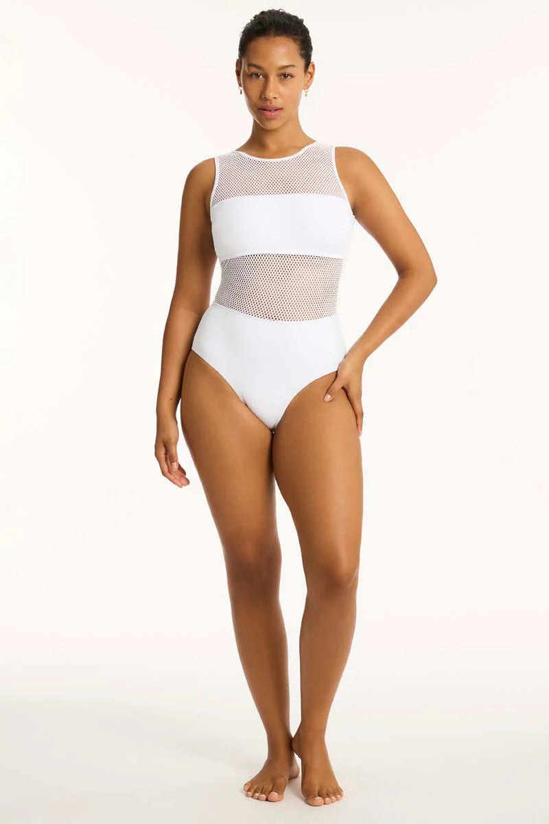 SEA LEVEL- WOMEN'S 1PC DRIFT HIGH NECK SWIMSUIT