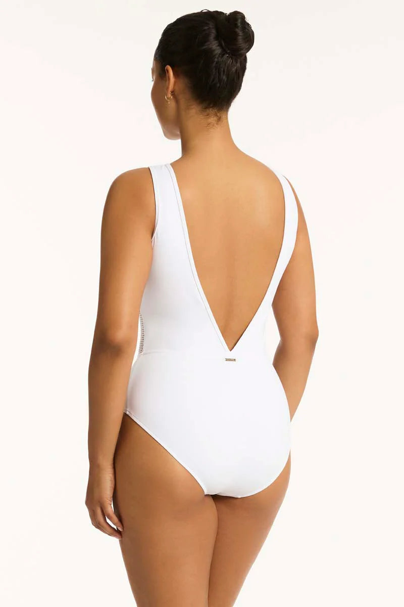 SEA LEVEL- WOMEN'S 1PC DRIFT HIGH NECK SWIMSUIT