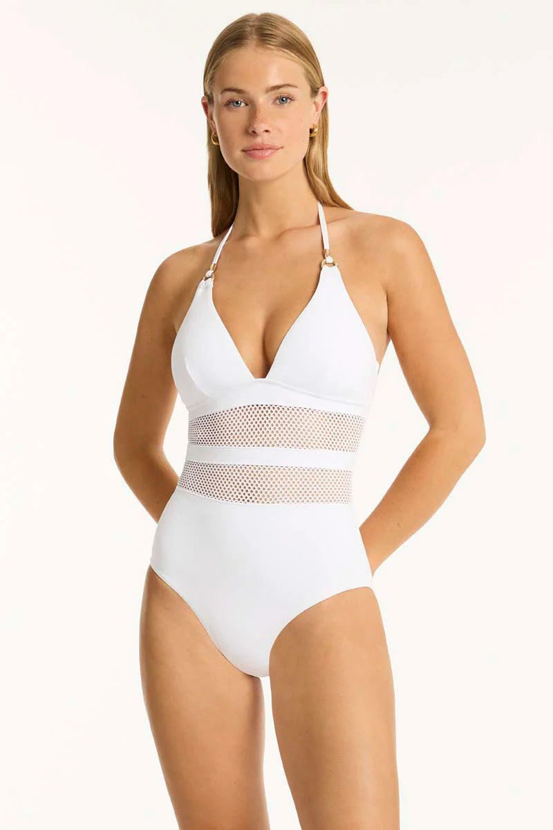 SEA LEVEL- WOMEN'S  1PC DRIFT LONGLINE SWIMSUIT