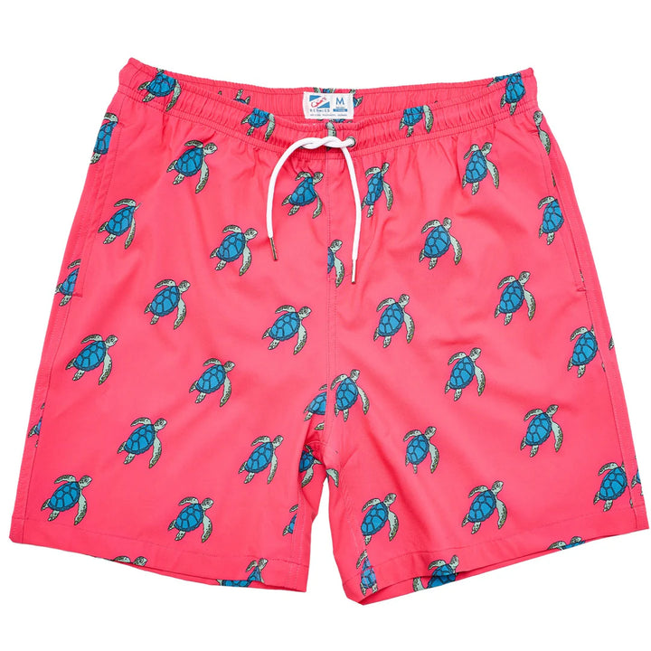 BERMIES- MEN'S SEA TURTLE 7" INSEAM SWIM TRUNKS