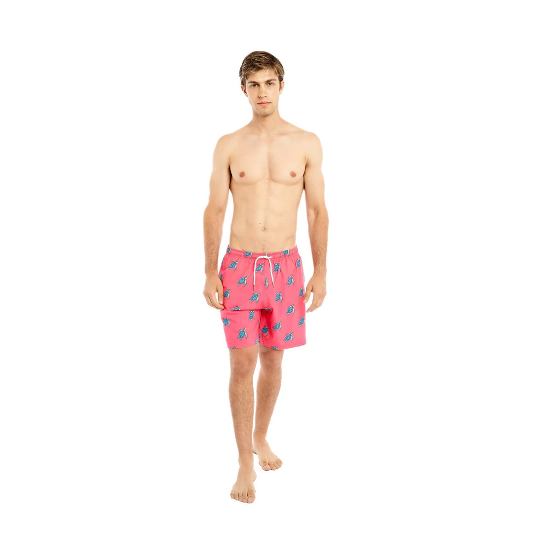 BERMIES- MEN'S SEA TURTLE 7" INSEAM SWIM TRUNKS