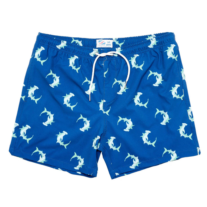 BERMIES- MEN'S SHARK WEEK SWIM TRUNKS