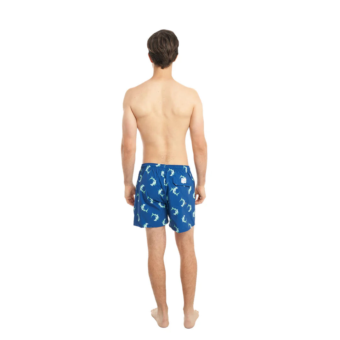 BERMIES- MEN'S SHARK WEEK SWIM TRUNKS