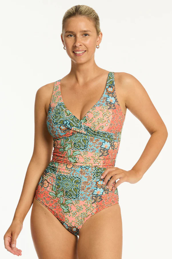 Sea Level - Java Cross Front One Piece