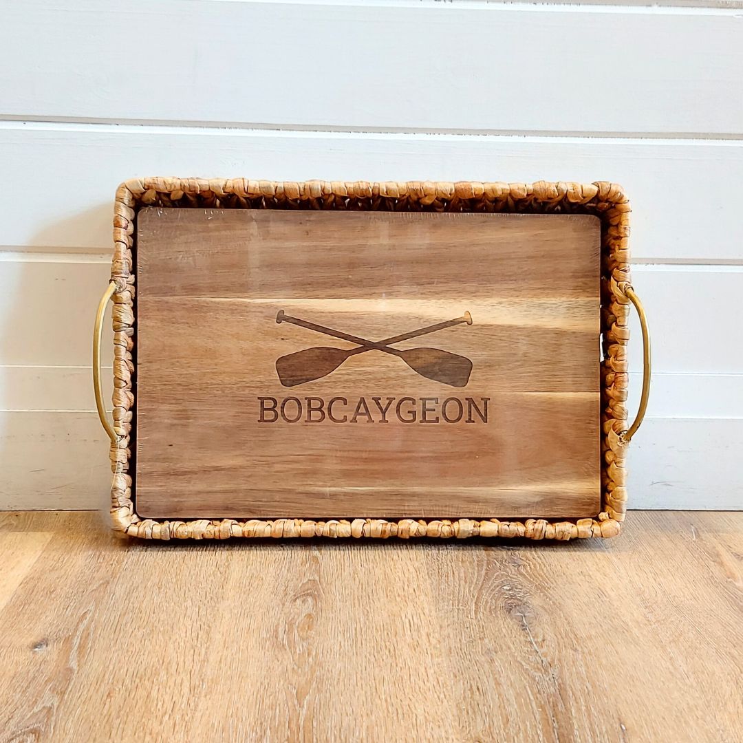 SOPHISTIPLATE- "BOBCAYGEON CARCUTERIE BOARD WITH TRAY