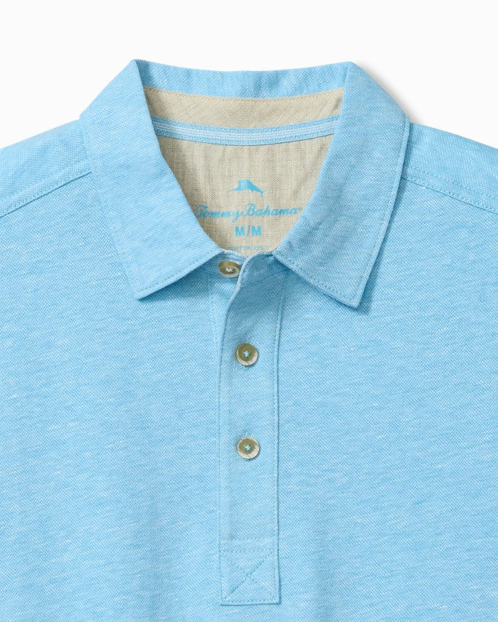 TOMMY BAHAMA- MEN'S LAURITO BEACH LINEN BLEND POLO