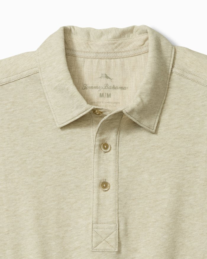 TOMMY BAHAMA- MEN'S LAURITO BEACH LINEN BLEND POLO