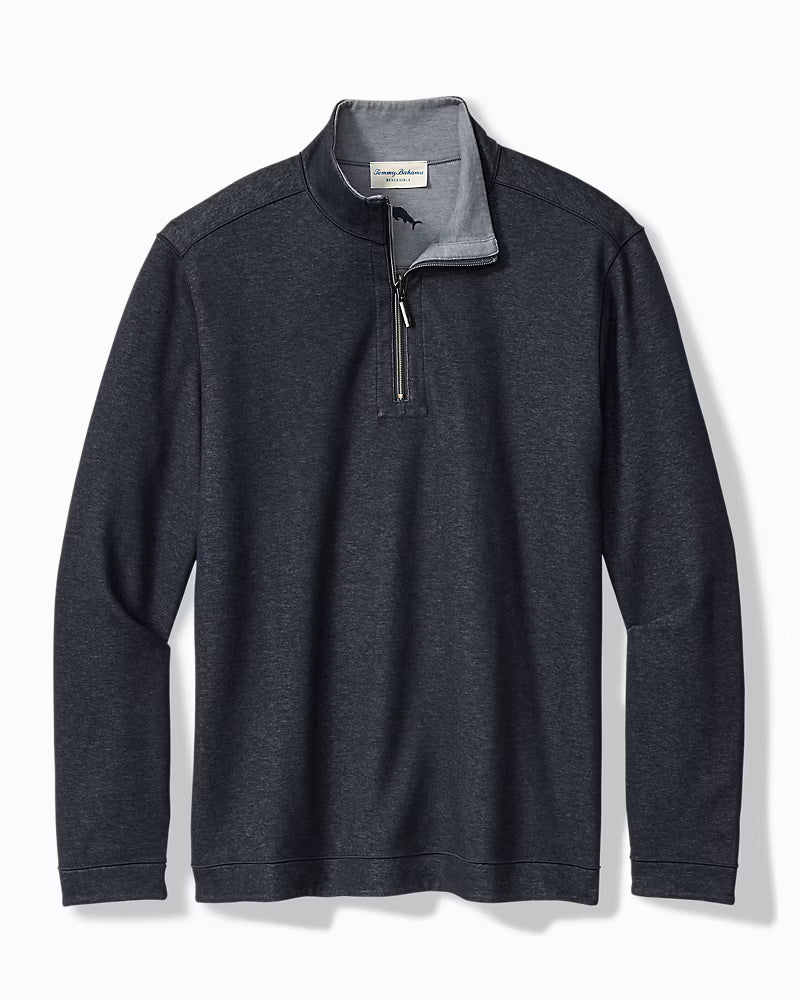 TOMMY BAHAMA - MEN'S FLIP VIEW HALF ZIP SWEATER