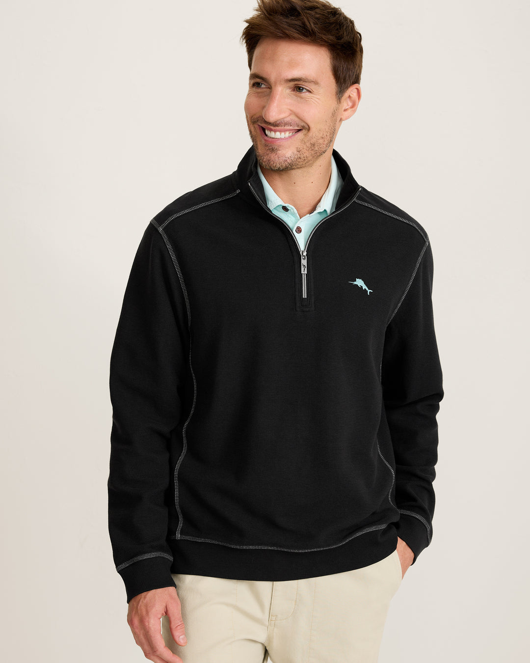 TOMMY BAHAMA - MEN'S MONTEGO BAY HALF ZIP PULLOVER