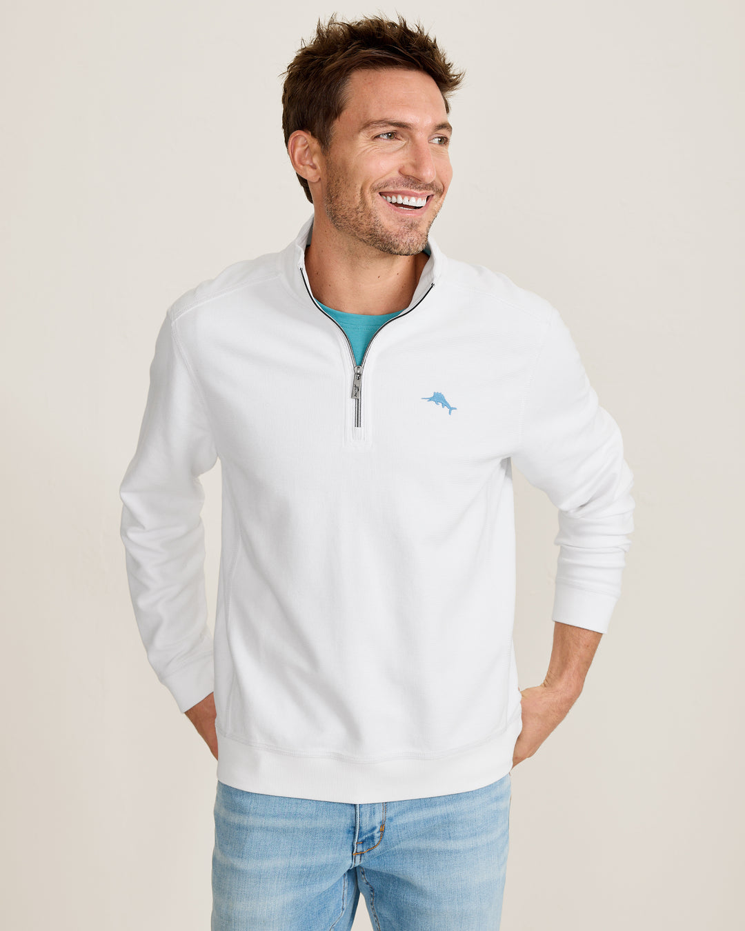 TOMMY BAHAMA - MEN'S MONTEGO BAY HALF ZIP PULLOVER