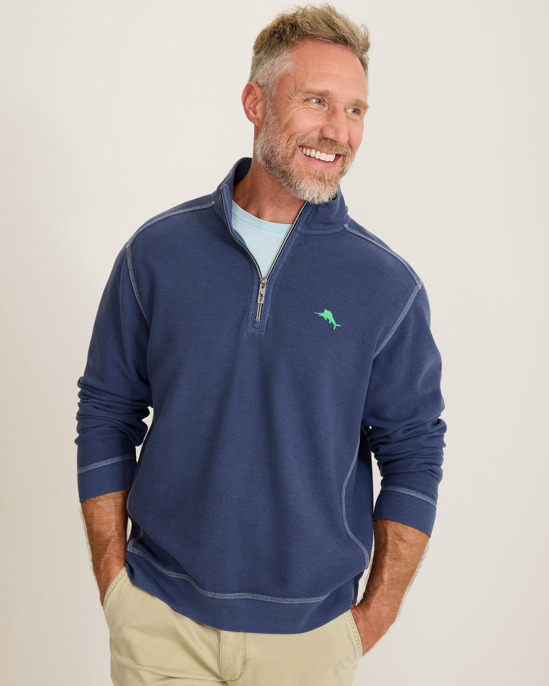 TOMMY BAHAMA - MEN'S MONTEGO BAY HALF ZIP PULLOVER