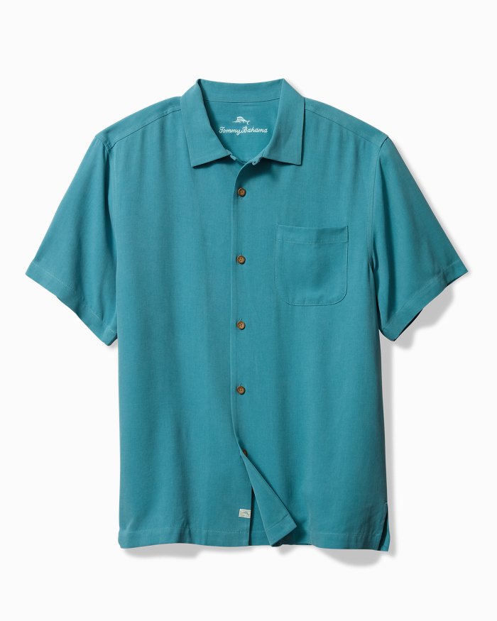 TOMMY BAHAMA- Men's Grand Prix Silk Camp Shirt