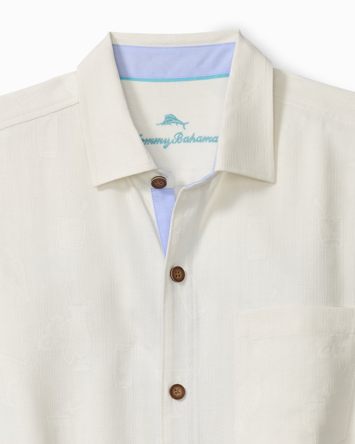 TOMMY BAHAMA- MEN'S PICKLEBALL HAPPY SILK CAMP SHIRT