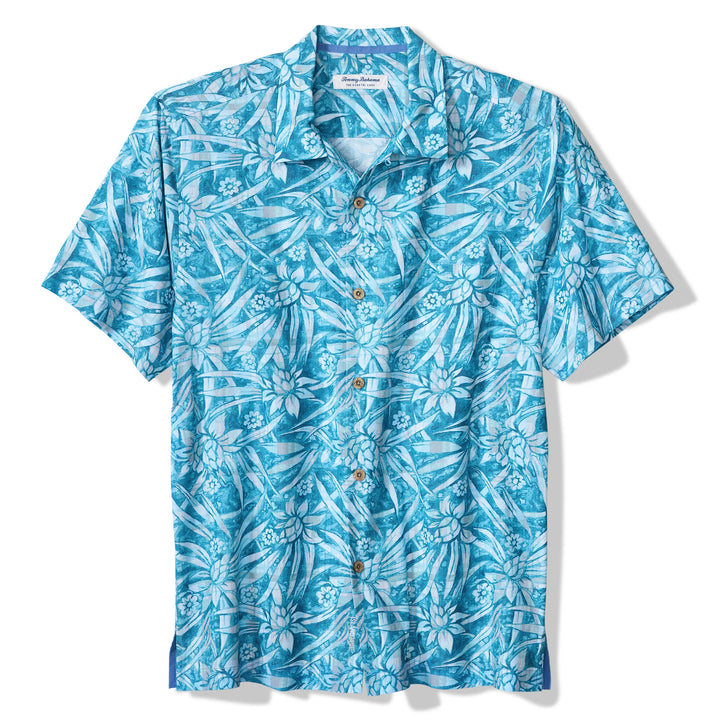TOMMY BAHAMA - COASTAL EASE AQUA FLORA SHIRT