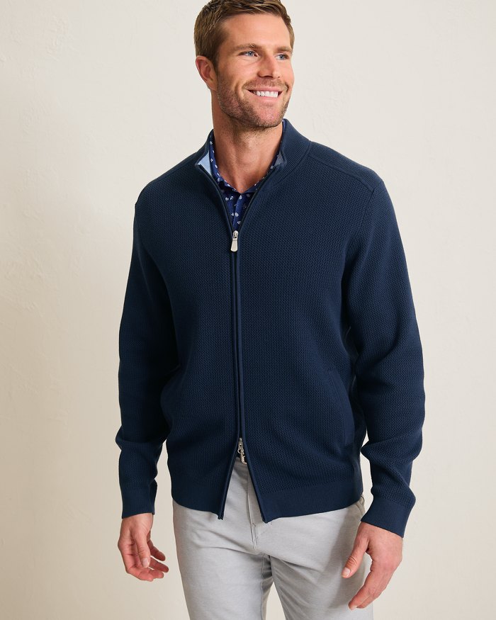TOMMY BAHAMA- Men's Coolside Full-Zip IslandZone® Jacket