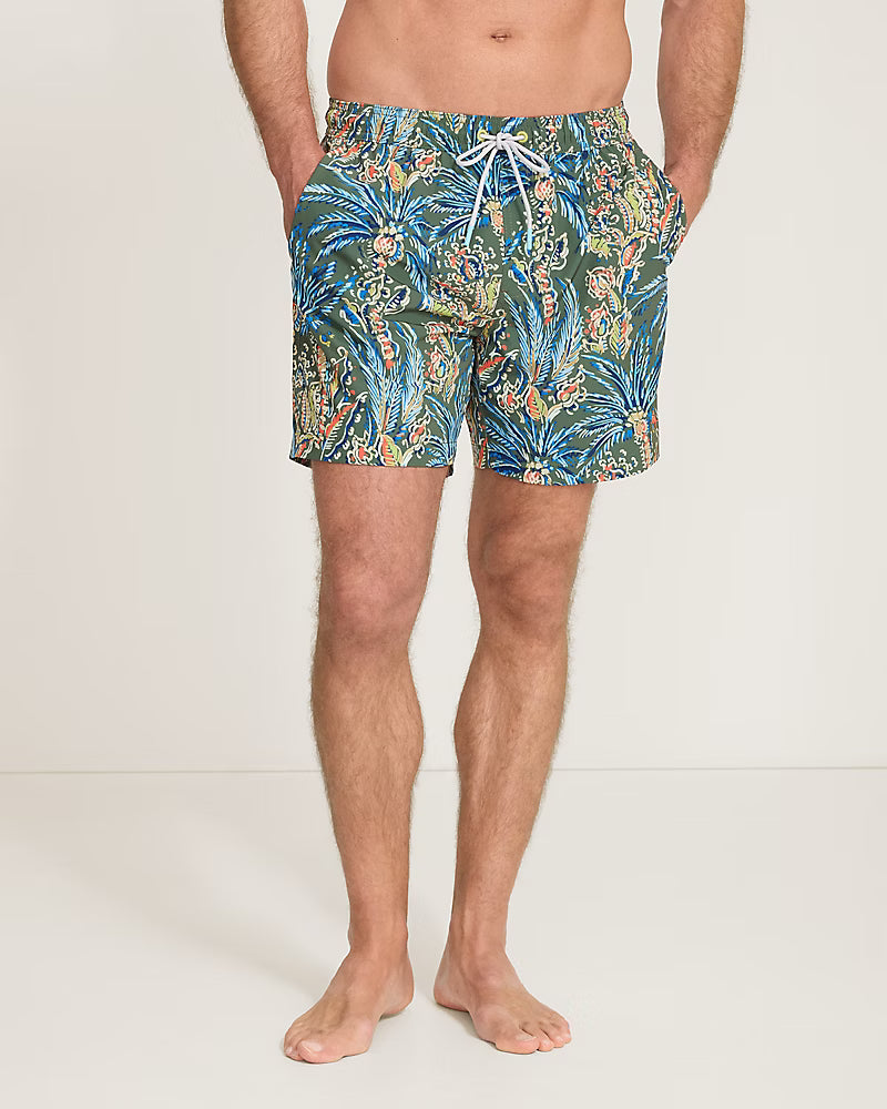 TOMMY BAHAMA - NAPLES FEIRA FROND 6IN SWIM TRUNKS