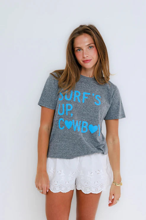 SUNNY SOMEWHERE - SURFS UP COWBOY TEE