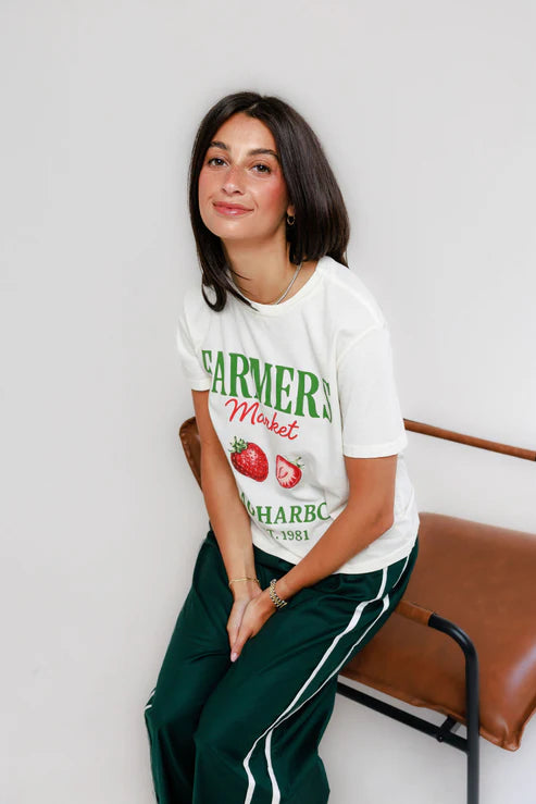 SUNNY SOMEWHERE - SAG HARBOR FARMERS MARKET TEE