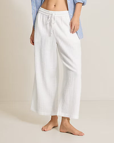 TOMMY BAHAMA - GAUZE HR WIDE LEG CROP PANT