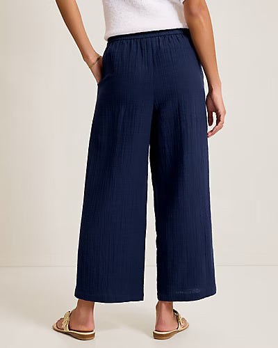 TOMMY BAHAMA - GAUZE HR WIDE LEG CROP PANT