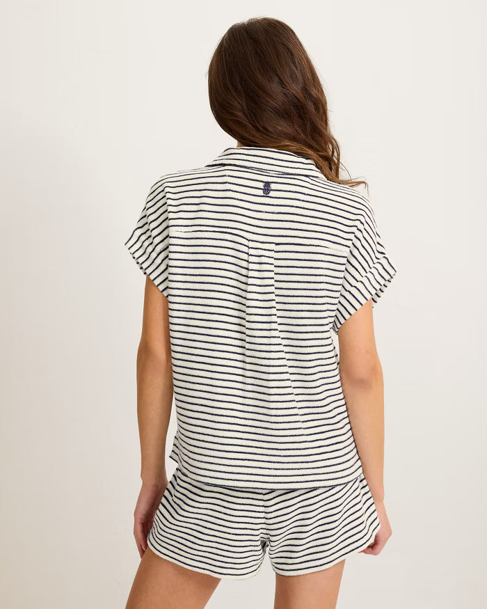 TOMMY BAHAMA - SUNCOAST LOOP TERRY STRIPE TOP