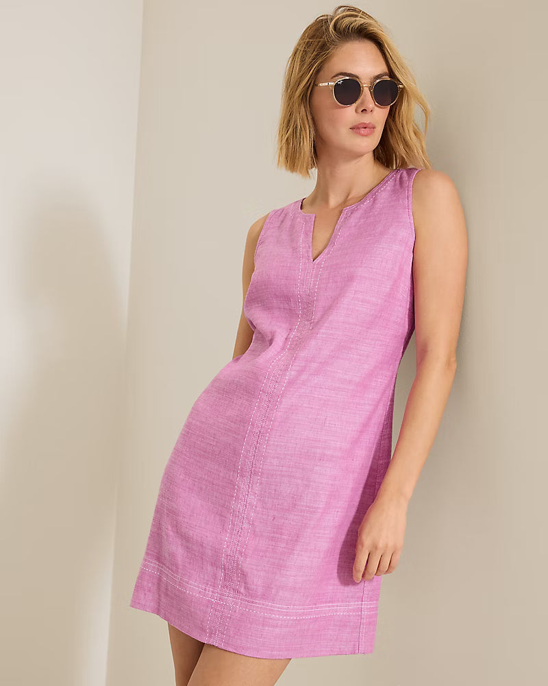 TOMMY BAHAMA - PALM-A-DORA SPLIT NECK DRESS