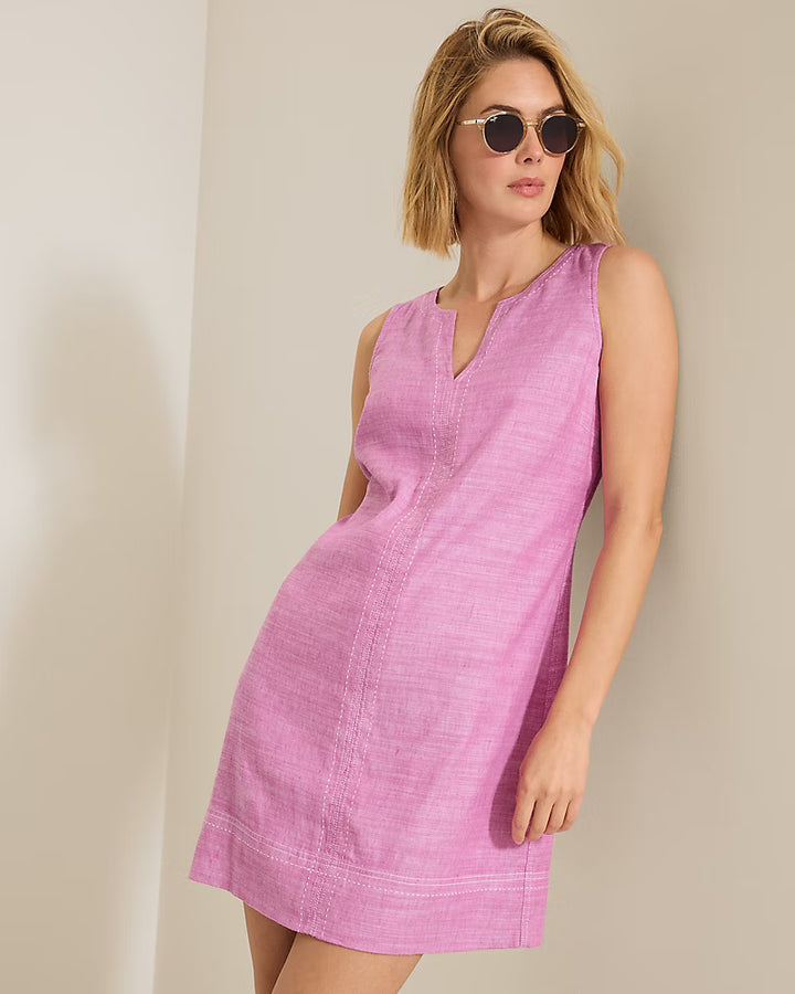 TOMMY BAHAMA - PALM-A-DORA SPLIT NECK DRESS