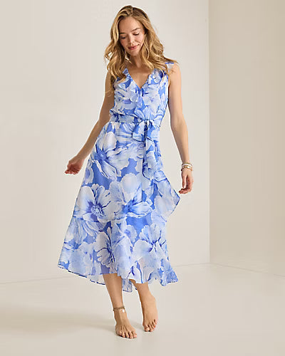 TOMMY BAHAMA - ISLAND BLOOMS S/L MAXI DRESS