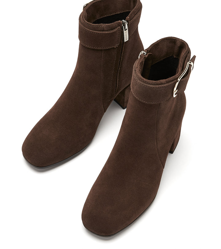 LA CANADIENNE- WOMEN'S JESSE SUEDE HEELED BOOTIE