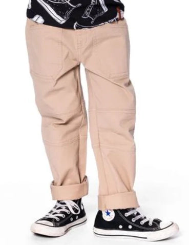 DEUX PAR DEUX- KIDS' TWILL NOUGAT JOGGER PANTS