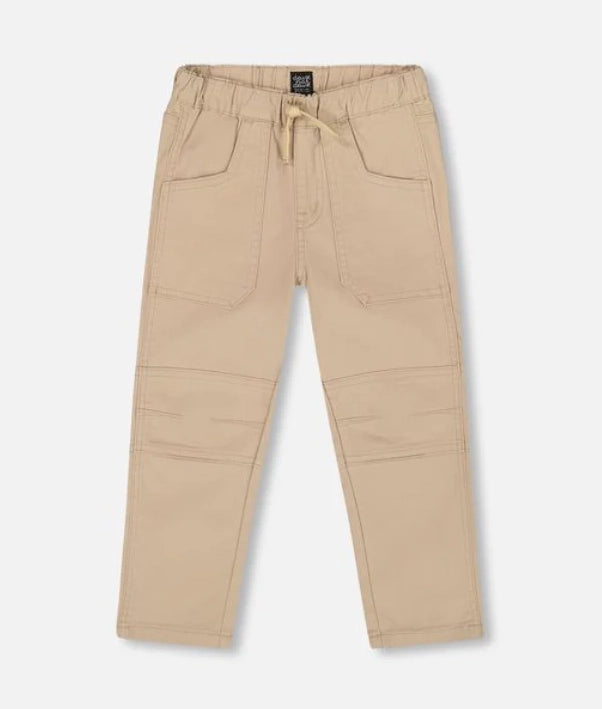 DEUX PAR DEUX- KIDS' TWILL NOUGAT JOGGER PANT