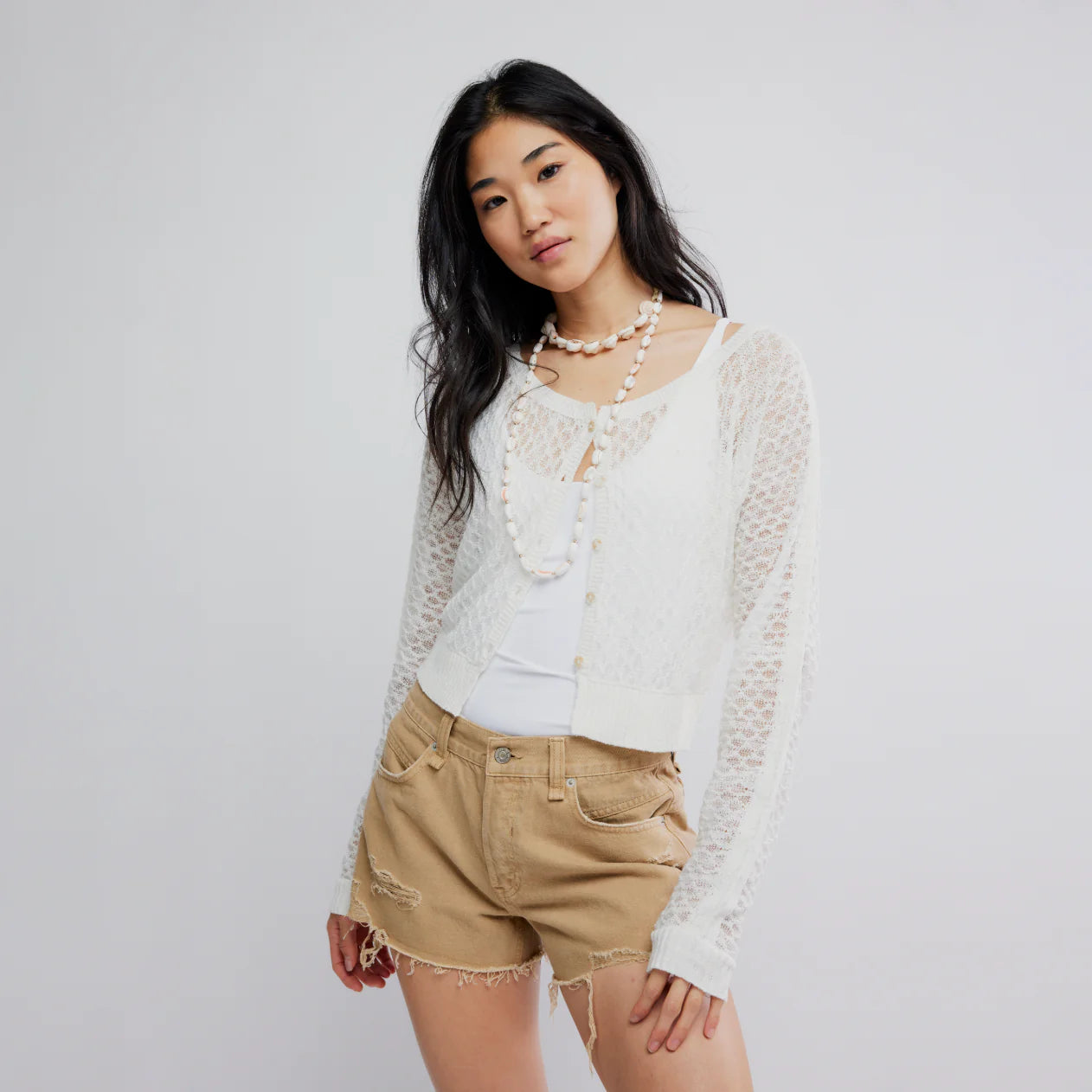 FREE PEOPLE - MARIS FINE GAUGE CARDI