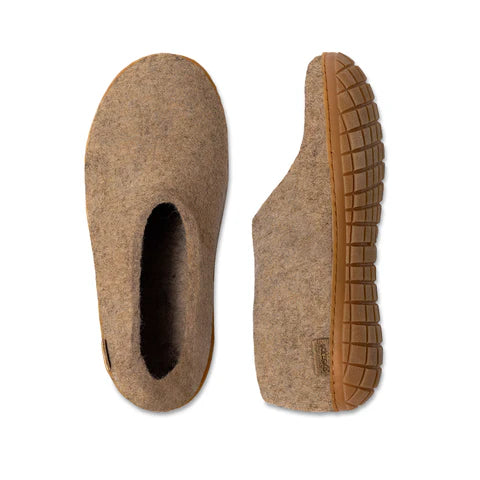 GLERUPS - WOMEN'S FELTED WOOL SHOE W/RUBBER SOLE