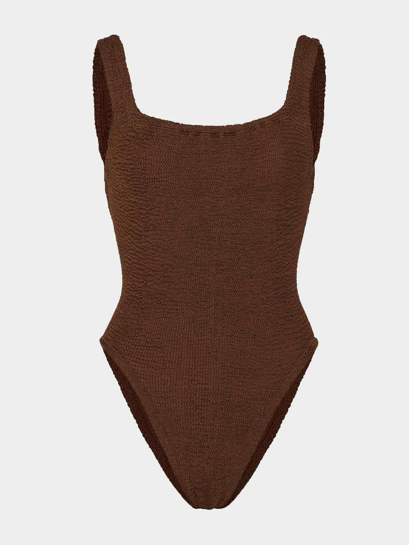 HUNZA G - SQUARE NECK SWIM ONE PIECE