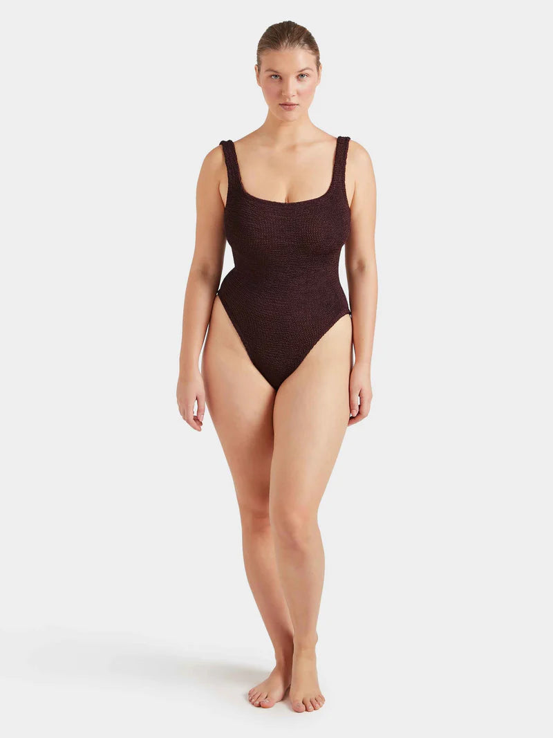 HUNZA G - SQUARE NECK SWIM ONE PIECE