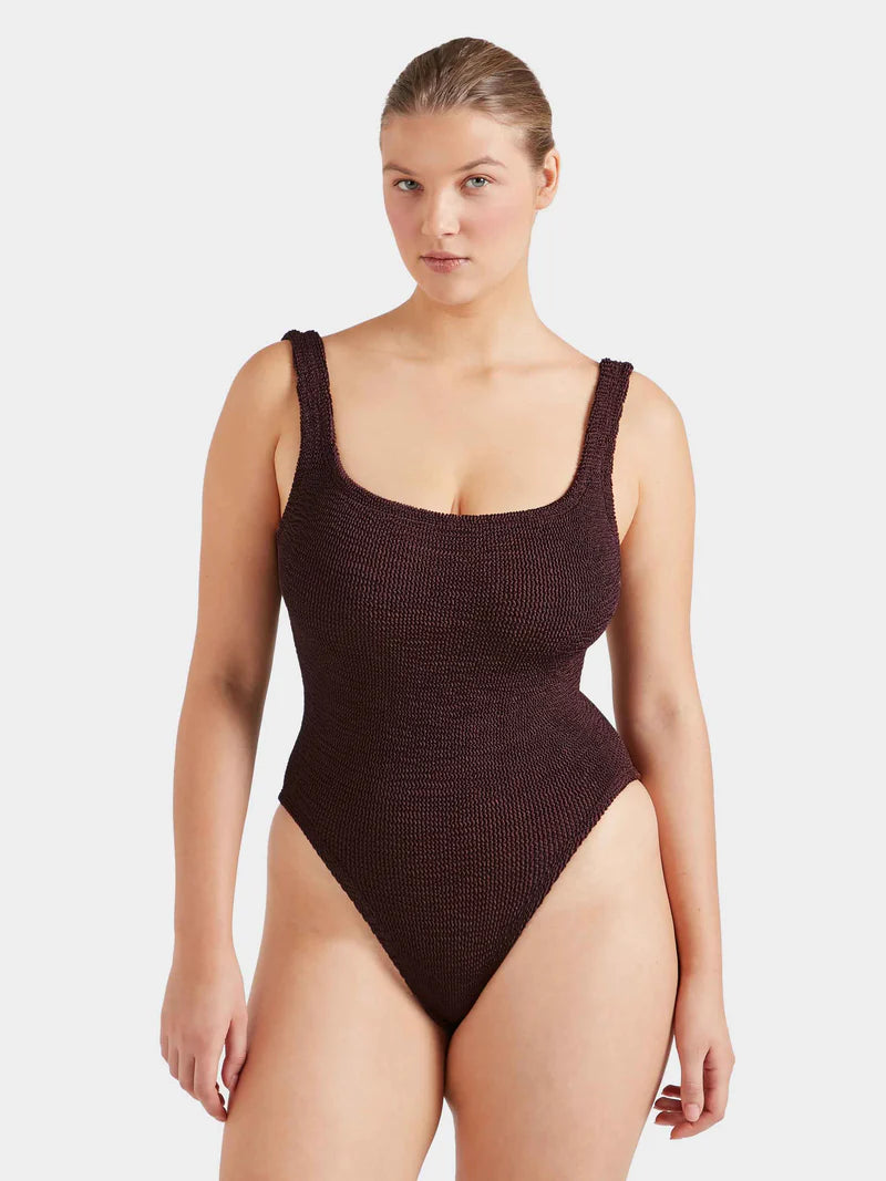 HUNZA G - SQUARE NECK SWIM ONE PIECE