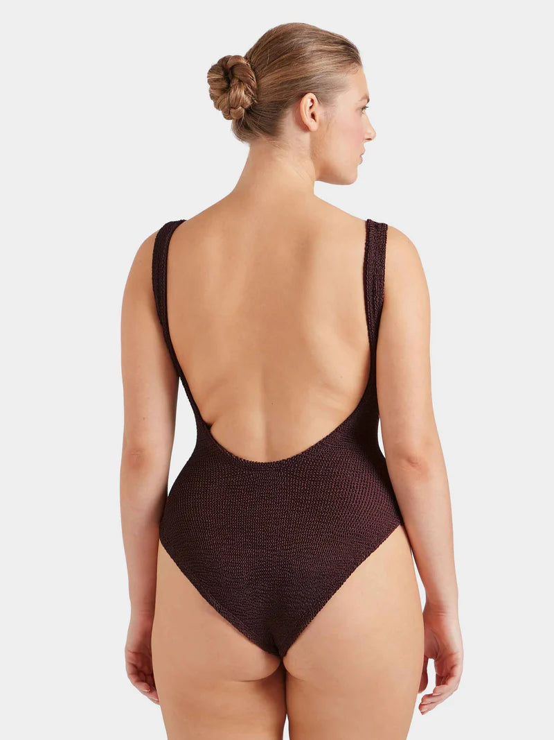 HUNZA G - SQUARE NECK SWIM ONE PIECE