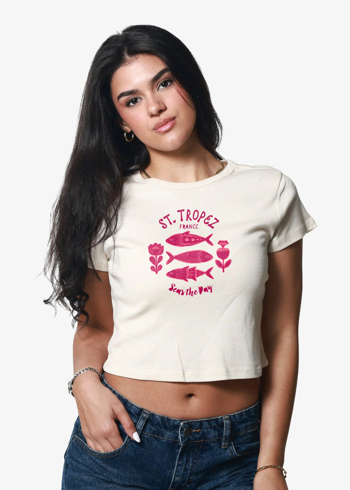 GIRL DANGEROUS- WOMEN'S ST. TROPEZ BABY TEE