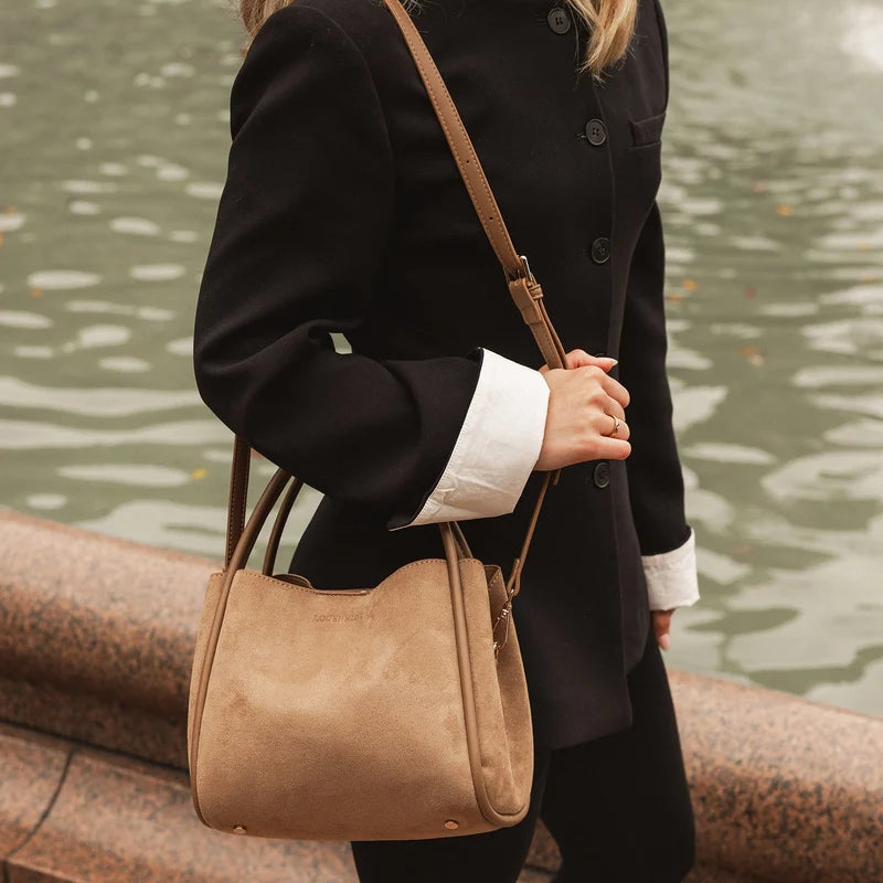 LOUENHIDE - STEFFIE SUEDE MINI TOTE BAG