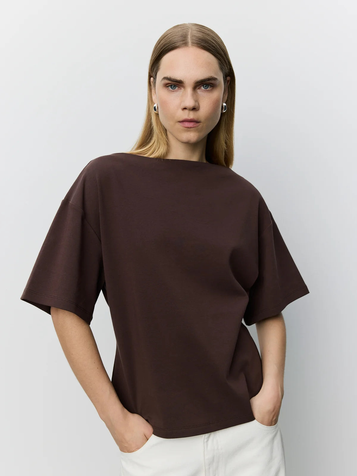SOFIE SCHNOOR - TEASW BOATNECK TSHIRT